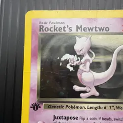 2000 Pokemon Rockets Mewtwo 14/132 1st Edition Gym Challenge - CONDITION DMG - Image 3
