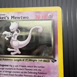 2000 Pokemon Rockets Mewtwo 14/132 1st Edition Gym Challenge - CONDITION DMG - Image 4