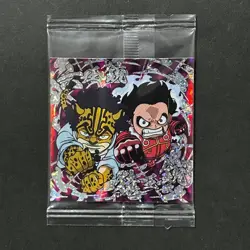 S5533 Luffy vs Rob Lucci SEC Secret Rare Japanese One Piece Wafer Sticker M9 - Image 1