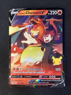 Lance's Charizard V SWSH133 Sword & Shield Black Star Promo Cards Holo Pokemon - Image 1