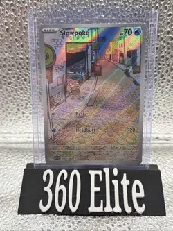 Pokemon TCG Slowpoke 204/198 Illustration Rare, Scarlet and Violet Base Set Card - Image 1