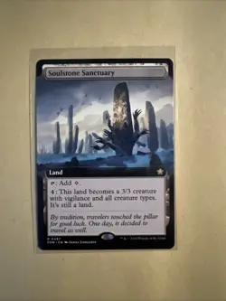 MTG Soulstone Sanctuary FDN 0487 R NM Extended Art Regular - Image 2