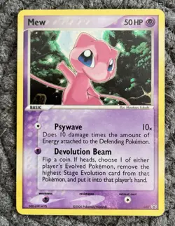 Pokemon Card Mew 040 Trainer's Challenge Set Promo HOLO RARE - Image 1
