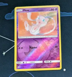 Mew 32/68 Reverse Holo Pokemon Card Pokemon Trading Card Game Hidden Fates NM - Image 1