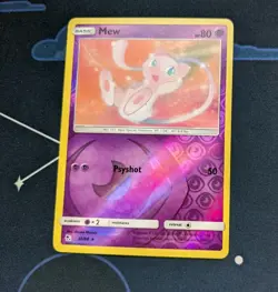 Mew 32/68 Reverse Holo Pokemon Card Pokemon Trading Card Game Hidden Fates NM - Image 2