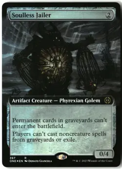 MTG Soulless Jailer (Extended Art) FOIL R Phyrexia: All Will Be One 397 LP - Image 1