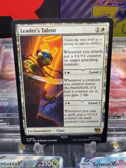 Leader's Talent 0013 Rare Non Foil Enchantment Class MTG TMNT - Image 1