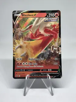 Pokemon TCG Blaziken V Chilling Reign 020/198 Holo Ultra Rare Rapid Strike Stamp - Image 1