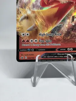 Pokemon TCG Blaziken V Chilling Reign 020/198 Holo Ultra Rare Rapid Strike Stamp - Image 4