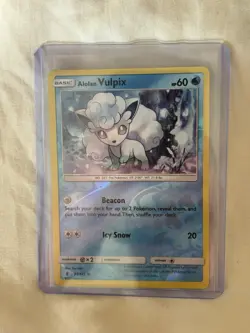 Alolan Vulpix 21/145 Reverse Holo Guardians Rising Common Pokemon Card - Image 1