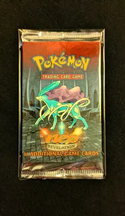 Pokemon Suicune Neo Revelation Booster Pack WOTC (LightU) Read desc - Image 1