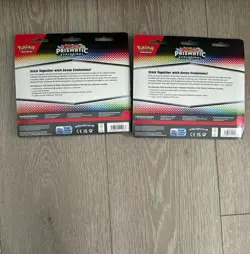 New & Sealed! Set of 2 Pokemon TCG Prismatic Evolutions Tech Sticker Collection - Image 2