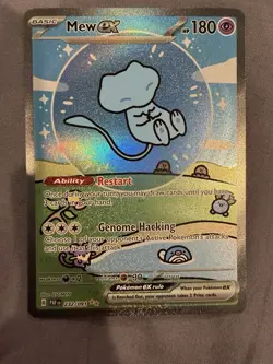 NM/MT Pokemon Mew EX 232/091 SV: Paldean Fates Holo Special Illustration Rare - Image 1