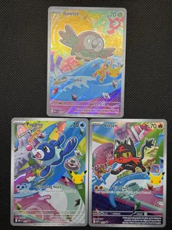 Pokemon TCG KANTO STARTERS First Partner Promo Series 1 Gen 7 30th Anniversary - Image 1