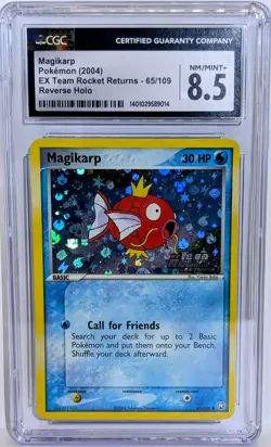 Pokemon Ex MAGIKARP Team Rocket Returns Reverse Holo 65/109 CGC 8.5 ⭐ NM-MT+ - Image 1