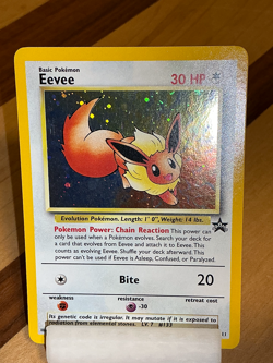 Eevee Black Star Promo #11 Spiral WoTC *Original Owner* 2000 Pokemon - Image 1