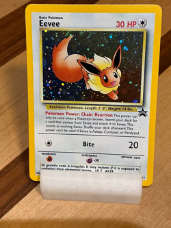 Eevee Black Star Promo #11 Spiral WoTC *Original Owner* 2000 Pokemon - Image 2
