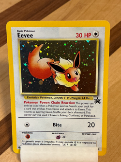 Eevee Black Star Promo #11 Spiral WoTC *Original Owner* 2000 Pokemon - Image 4