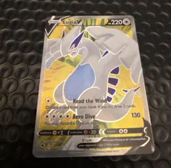 LUGIA V 185/195 FULL ART ULTRA RARE HOLO POKEMON 2022 SILVER TEMPEST NM-MINT - Image 1