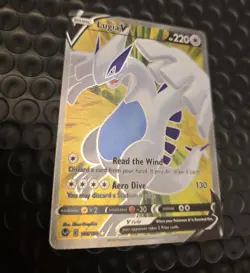 LUGIA V 185/195 FULL ART ULTRA RARE HOLO POKEMON 2022 SILVER TEMPEST NM-MINT - Image 3