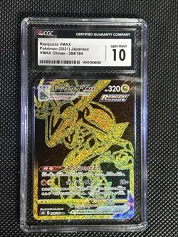 Rayquaza VMAX Pokemon (2021) Japanese VMAX Climax 284/184 CGC Graded 10 - Image 1