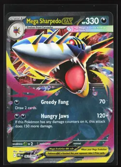 Mega Sharpedo ex 061/094 ME02: Phantasmal Flames Pokemon - Image 1