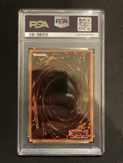 YU-GI-OH! yugioh Tri-Horned Dragon LOB-000 Secret Rare 1st Edition PSA9 - Image 2