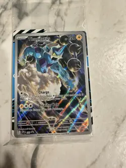 Thundrus 209 Pokemon Black Bolt ETB Promo Card Sealed with Dividers - Image 1