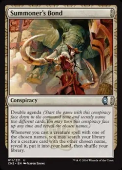 x4 Summoner's Bond MTG Conspiracy 2 Take the Crown U M/NM, English - Image 1