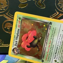 Pokemon TCG Dark Vileplume 13/82 1st Edition Holo Rare WOTC Card LP - Image 3