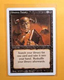 Demonic Tutor Revised Edition LP MTG - Image 1