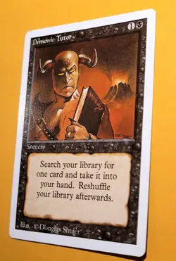 Demonic Tutor Revised Edition LP MTG - Image 4