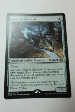 MTG Hope of Ghirapur x1- -Aether Revolt-Lightly Played - Image 1