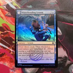 Waterbending Lesson Magic The Gathering Avatar: The Last Airbender Foil Common - Image 1