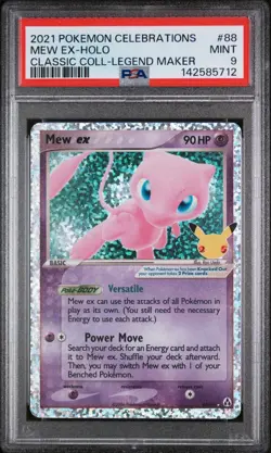 PSA 9 MEW EX 88 CELEBRATIONS CLASSIC COLLECTION POKEMON MINT - Image 1