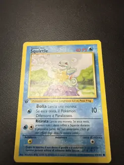 Pokemon Squirtle 63/102 Set Base Prima Edizione Wizards IT Carte Vintage - Image 2
