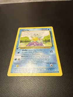 Pokemon Squirtle 63/102 Set Base Prima Edizione Wizards IT Carte Vintage - Image 3