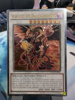 YuGiOh! Scarlight Red Dragon Archfiend DOCS-EN046 Ultimate Rare 1st Ed - Image 1