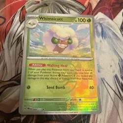 Pokemon TCG Whimsicott 008/131 Masterball Prismatic Evolutions Reverse Holo Card - Image 2