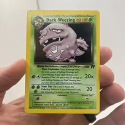 Pokemon Card 2000 Vintage Team Rocket Holo DARK WEEZING 14/83 - Image 1