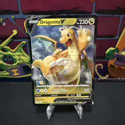 Pokemon TCG Dragonite V 049/078 Pokemon GO Ultra Rare Holo Card NM - Image 1