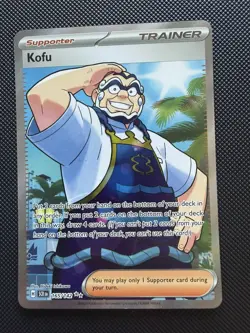 Pokemon Card Kofu 165/142 Full Art Trainer Stellar Crown Ultra Rare Near Mint - Image 1