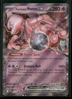 Team Rocket's Mewtwo ex SV: Scarlet & Violet Promo Cards 205 Holo NM - Image 1