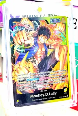 One Piece CCG Monkey.D.Luffy ST13-003 Foil Card Game - Image 2
