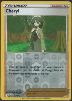 Cheryl 123/163 - Battle Styles Reverse Pokemon Holo Foil Nice! - Image 1