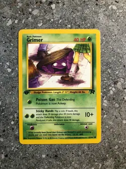 Pokemon TCG Cards 1st Edition Grimer 57/82 Team Rocket - Image 1