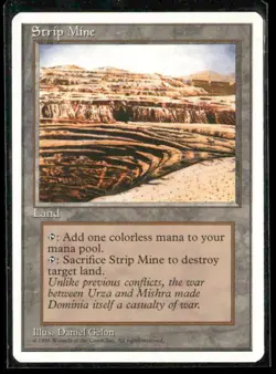 MTG 4ED Strip Mine Normal NM - Image 1