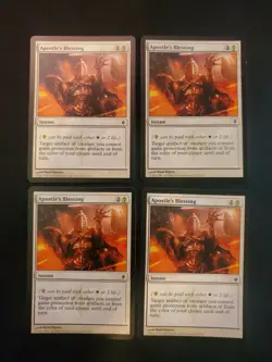4x Apostle's Blessing New Phyrexia NM Magic The Gathering MTG Tcg X4 4 Playset - Image 1