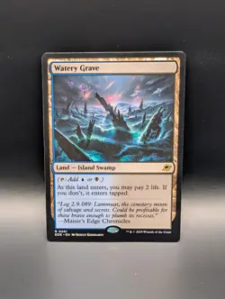 MTG - Watery Grave - Land (Island/Swamp) - EOE #261 - Rare - Image 1
