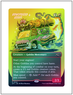 1x Howlsquad Heavy, Borderless Art Foil, Magic the Gathering, MTG NM - Image 1